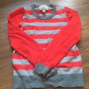 Striped Banana Republic sweater real wool